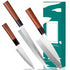 Japanisches Kochmesser Set 3-teilig | Sashimi & Filiermesser aus Edelstahl